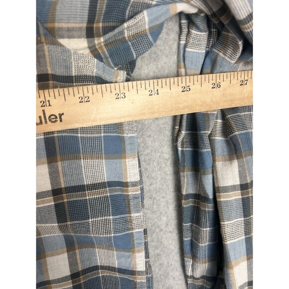 Lucky Brand Men's XL Western Snap Button Shirt Gray Plaid Classic Fit RN 80318 - Picture 6 of 7